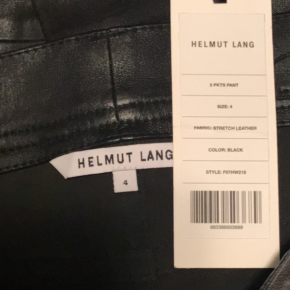 Helmut Lang leather pants - Picture 2 of 7